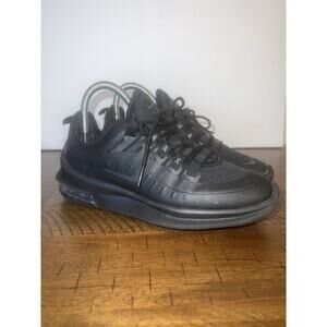 Nike Air Max Axis Sneakers Womens 6 Running Shoes Triple Black Lace Up Athletic